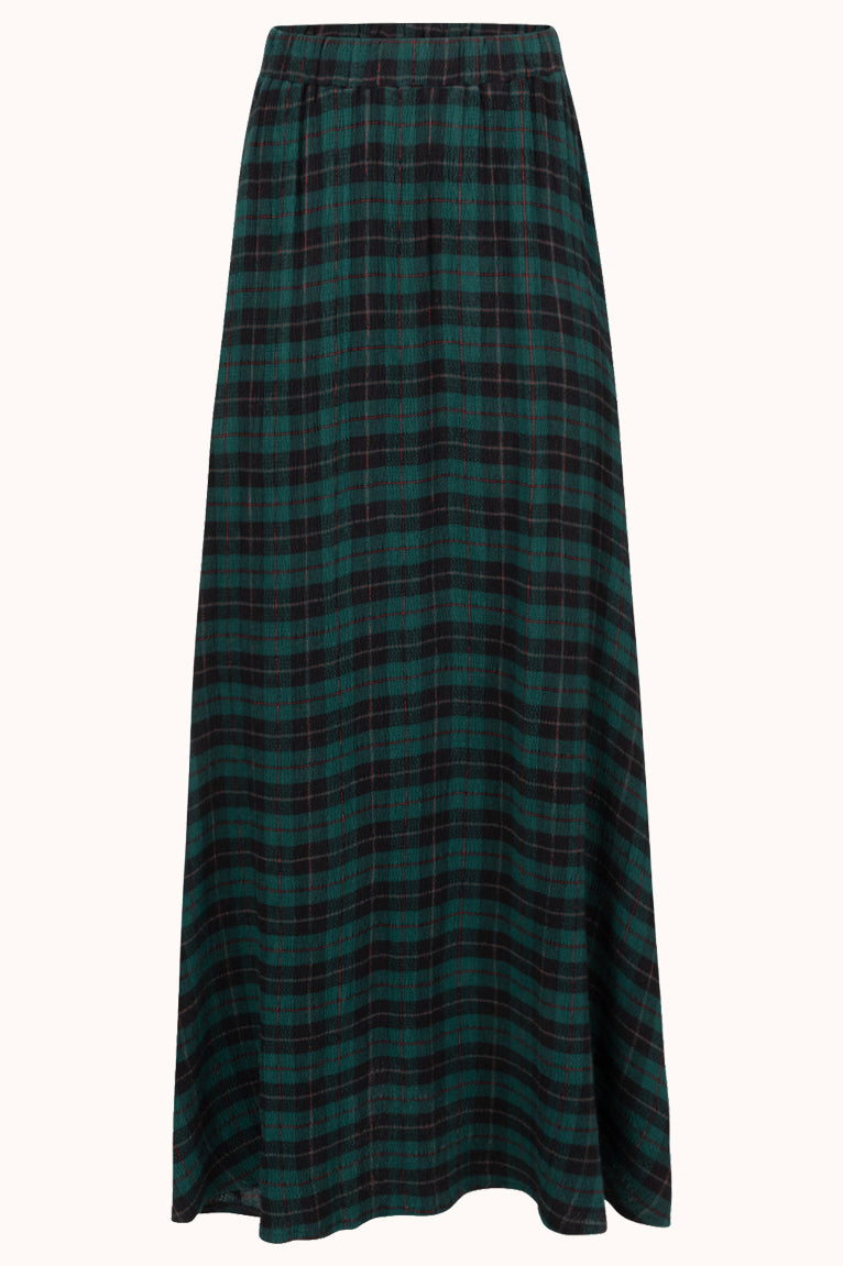 OLIVE LONG SKIRT - Groen dessin