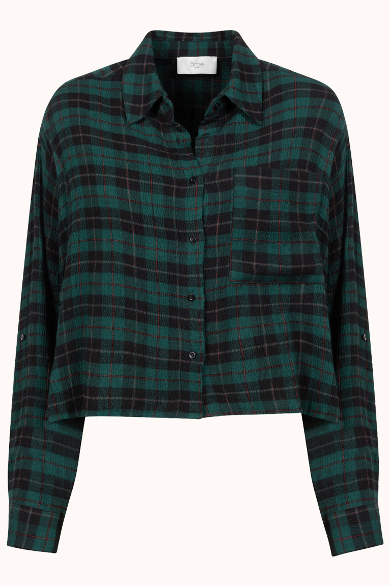 OCEAN CHECKED SHIRT - Groen