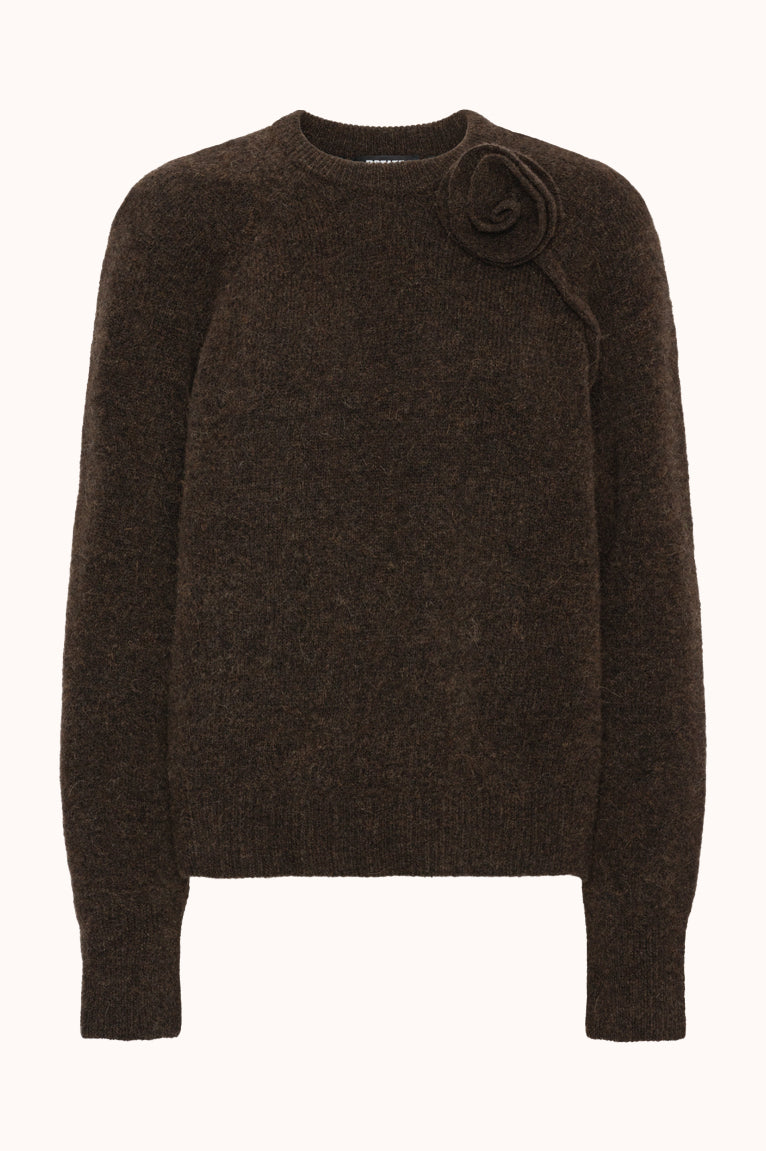 KNIT FLOWER JUMPER