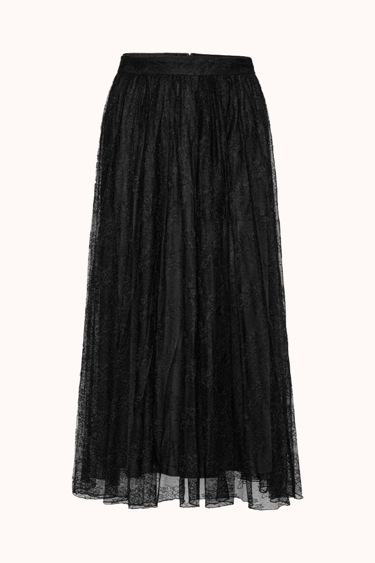 Lace Long Midi Skirt