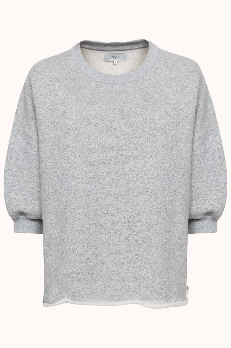 Liv Sweatshirt 3/4 Sleeves | Marled Grey