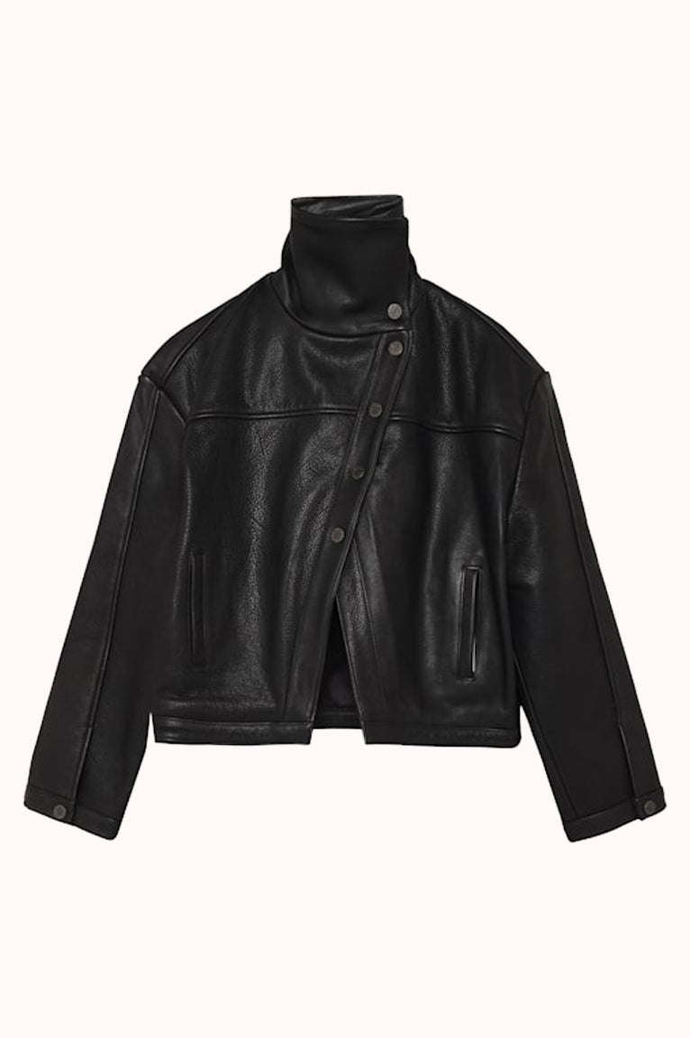 Kaia Leather Jacket Black