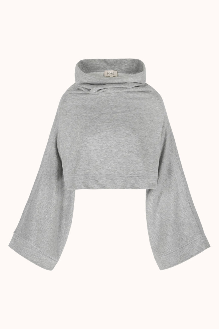 MAE CROPPED SWEATER - Grijs