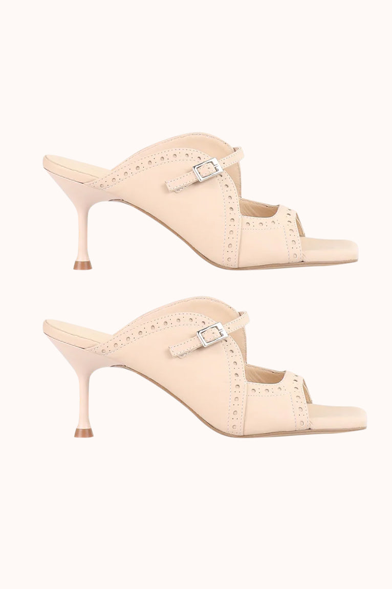CEMI SANDAL HIGH HEEL - Beige