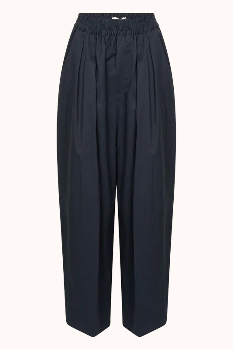 Kick Pleated Cotton Linnen Pants