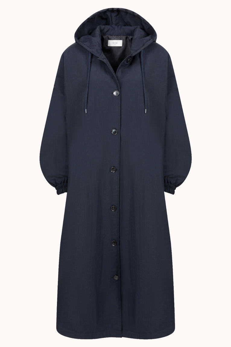MORGAN LONG COAT - Donker Blauw
