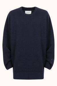 OSLO KNITTED SWEATER - Donker Blauw
