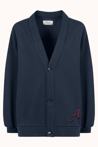 OBLIGATION OVERSIZED CARDIGAN - Donker Blauw