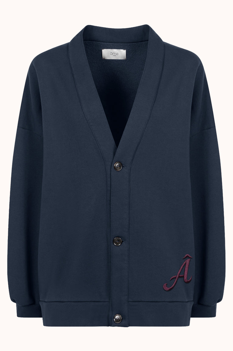 OBLIGATION OVERSIZED CARDIGAN - Donker Blauw