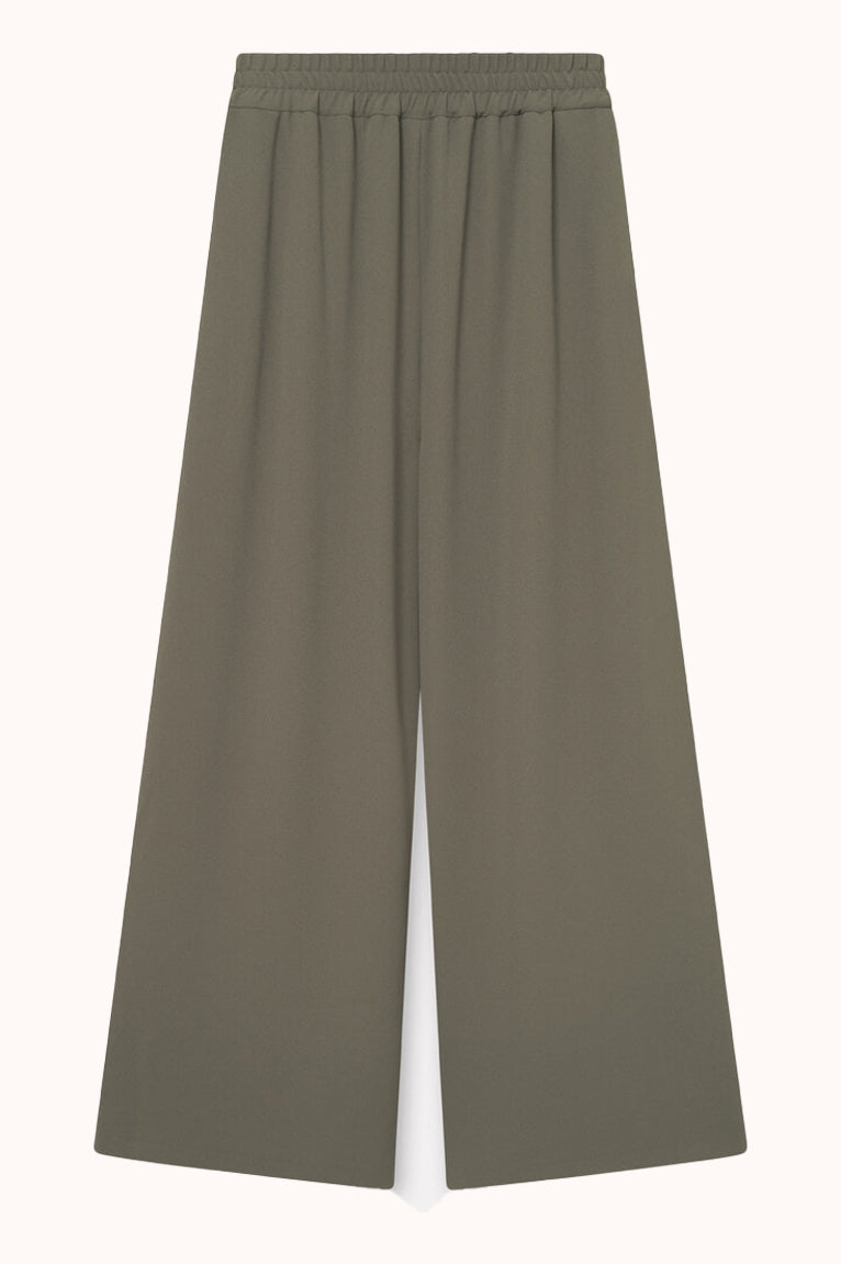 Palmira Pants Crepe Georgette Dark Moss