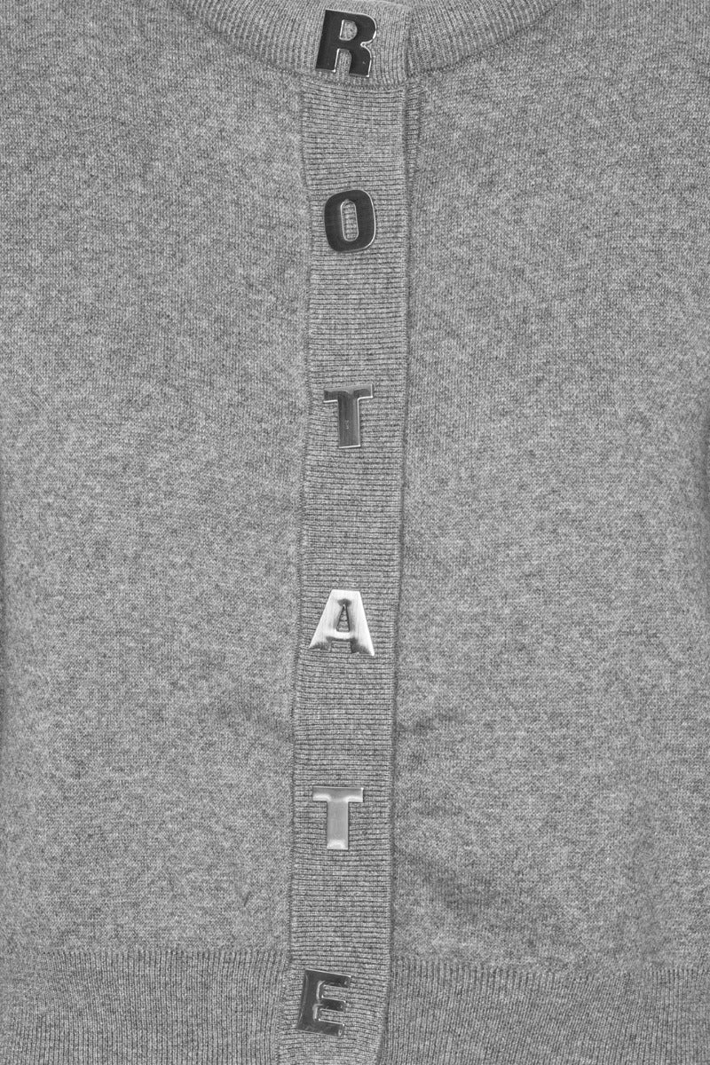 Firm Knit Cardigan Grey