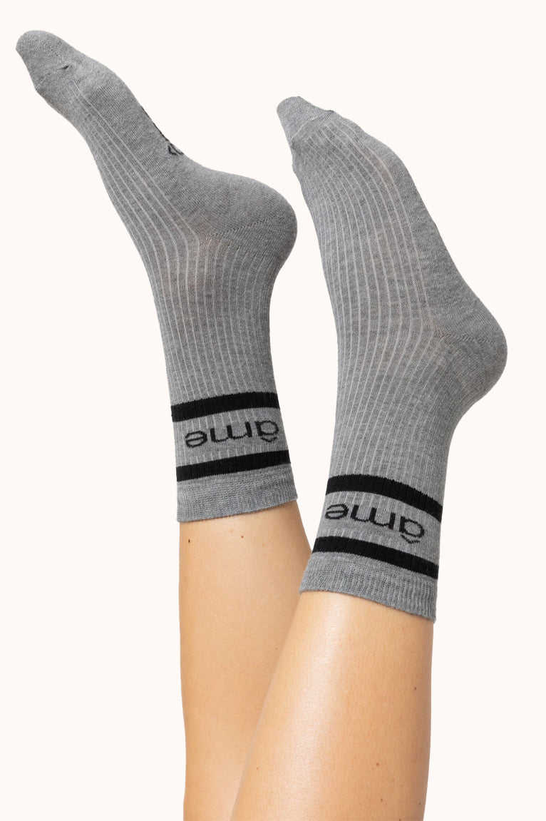 Kanye Socks | Marled Grey