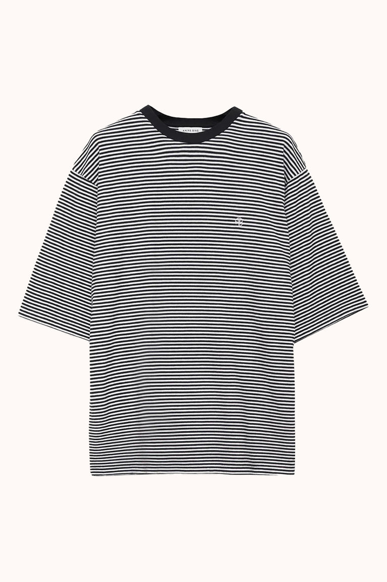 Bo Tee - Black And White Stripe