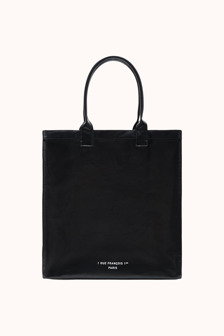 LEONIE COATED TOTE - Zwart