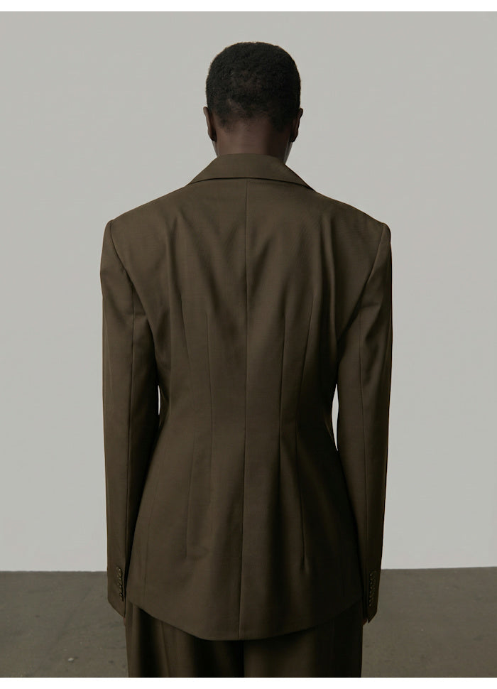 Shelia Fitted Blazer khaki