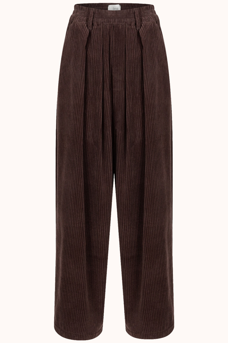 KICK VELVET PANTS - Bruin